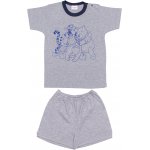 Grey short-sleeve thin PJs with animals print | liloo