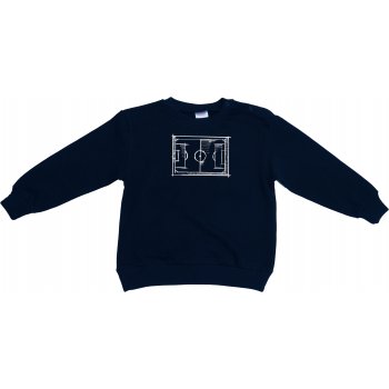 Navy blue sweatshirt with football print