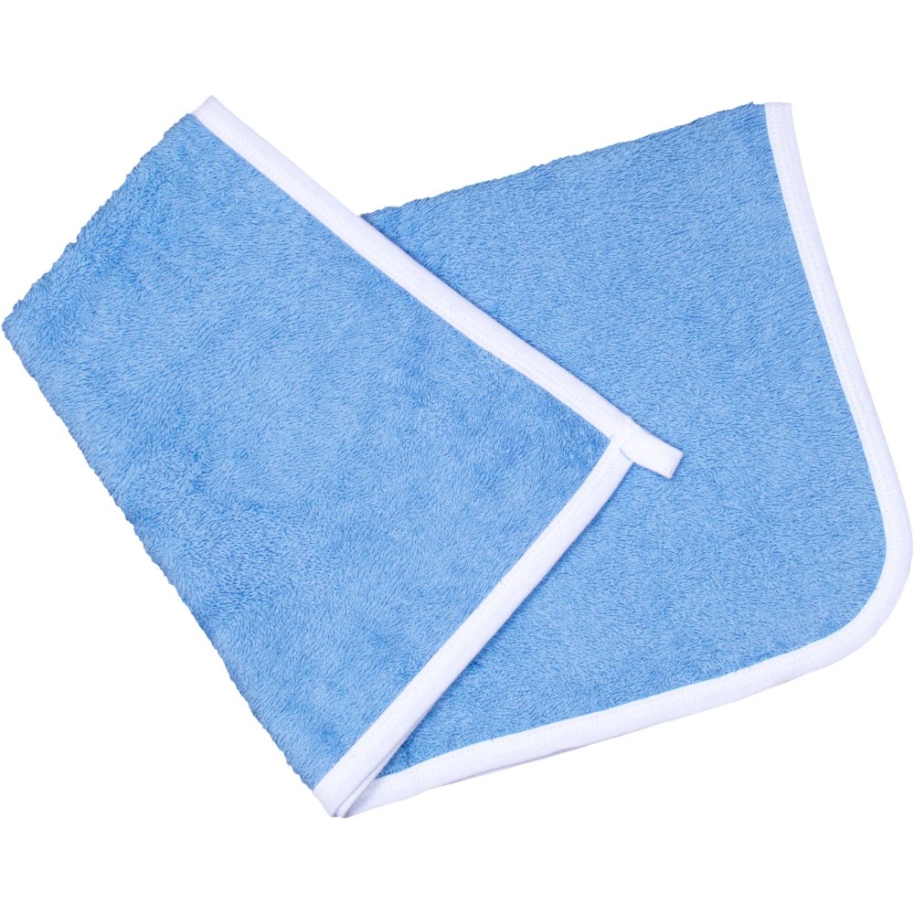 Azure hand towel - white trim | liloo