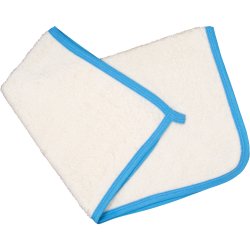 Ivory hand towel - azure trim
