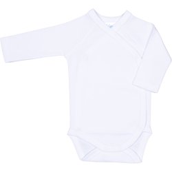 White side-snaps long-sleeve bodysuit