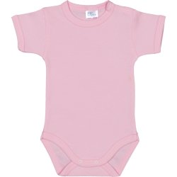 Pink short-sleeve bodysuit