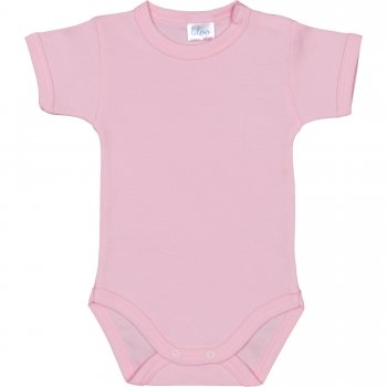 Pink short-sleeve bodysuit