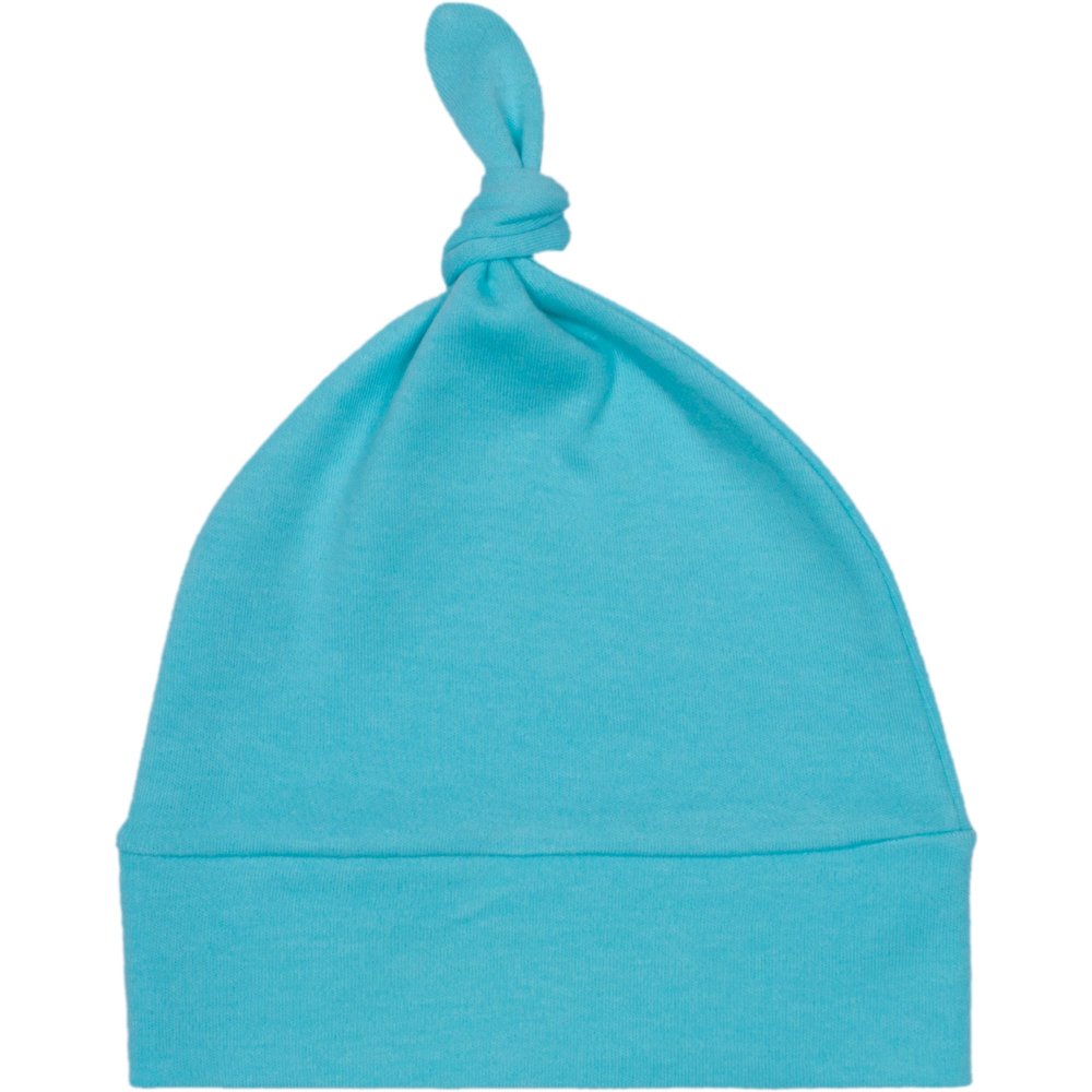 Aqua baby hat with tassel | liloo