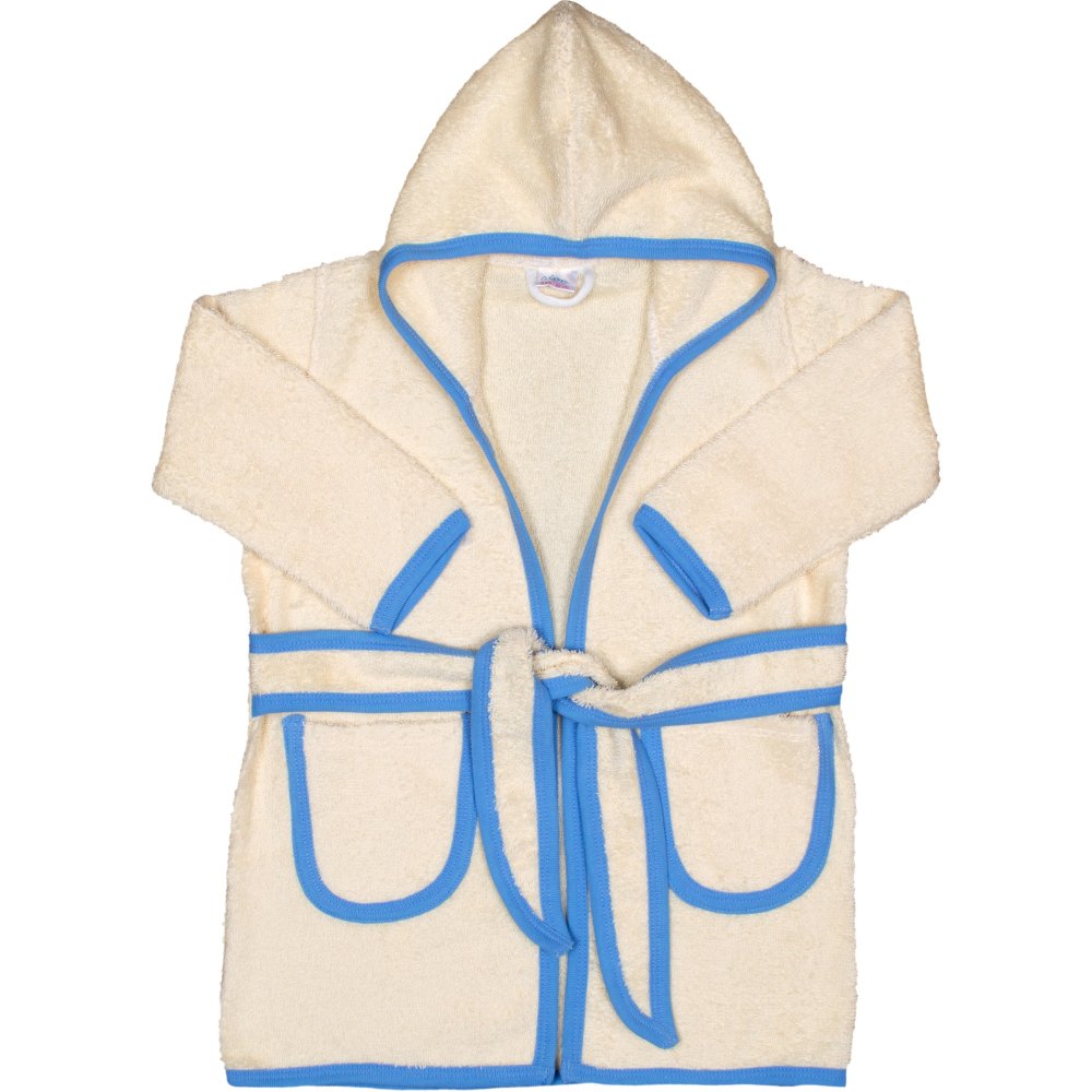 Ivory & azure bathrobe | liloo