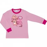 Pink long-sleeve thin pajamas with super bunny print | liloo