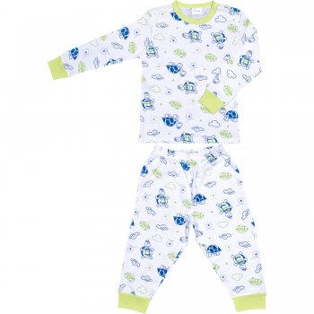 Long-sleeve thin pajamas with turtles allover print | liloo