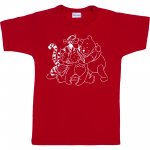 Red short-sleeve thin PJs with animals print | liloo