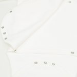 Body capse laterale maneca scurta blanc de blanc imprimeu "made with love" | liloo
