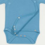 Blue moon organic cotton side-snaps short-sleeve bodysuit | liloo  