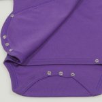 Body capse laterale maneca scurta mov deep lavender uni | liloo