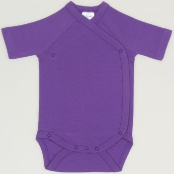 Body capse laterale maneca scurta mov deep lavender uni | liloo