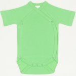 Irish green side-snaps short-sleeve bodysuit | liloo  