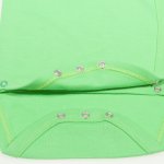 Irish green side-snaps short-sleeve bodysuit | liloo  