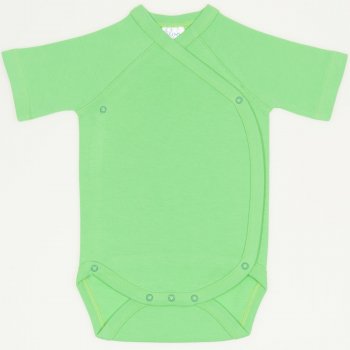 Irish green side-snaps short-sleeve bodysuit 