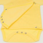 Minion yellow side-snaps short-sleeve bodysuit | liloo 