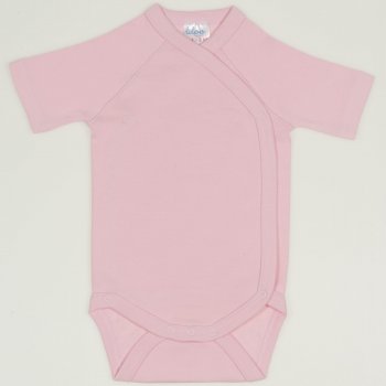 Orchid pink side-snaps short-sleeve bodysuit 