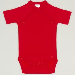  Red tomato side-snaps short-sleeve bodysuit