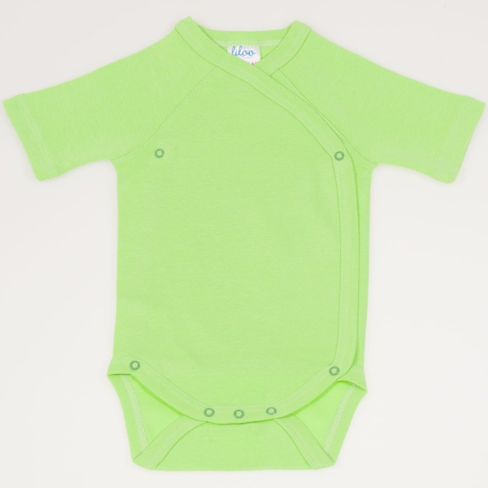 Body capse laterale maneca scurta summer green uni | liloo