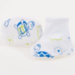 White bootees with turtles print | liloo