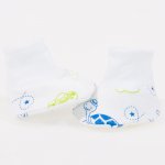 White bootees with turtles print | liloo