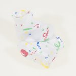 White bootees with balloons print | liloo