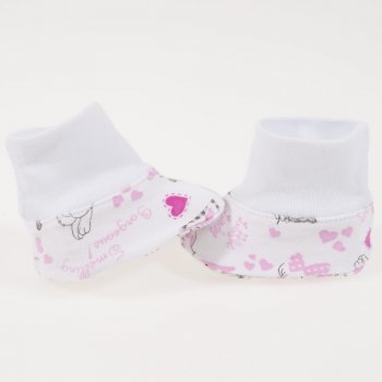 Bootees with cat print | liloo