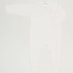 Blanc de blanc long-sleeve sleep & play with footies | liloo