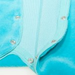 Turquoise velour long-sleeve sleep & play with footies | liloo