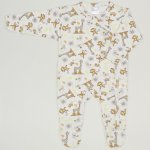 Long-sleeve sleep & play with footies with jungle print | liloo