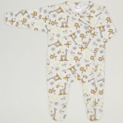 Long-sleeve sleep & play with footies with jungle print