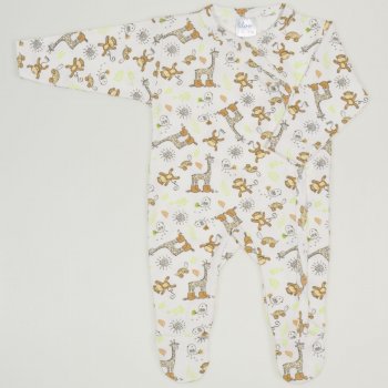 Long-sleeve sleep & play with footies with jungle print | liloo