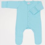 Blue radiance long-sleeve sleep with gloves - center-snap | liloo