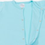 Blue radiance long-sleeve sleep with gloves - center-snap | liloo