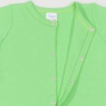 Irish green long-sleeve sleep with gloves - center-snap | liloo