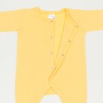 Minion yellow long-sleeve sleep with gloves - center-snap | liloo