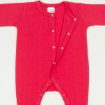 Red tomato long-sleeve sleep with gloves - center-snap | liloo