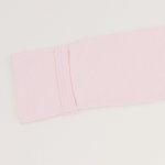 Salopeta maneca lunga cu manusi roz pal material multistrat premium cu model - inchidere frontala | liloo