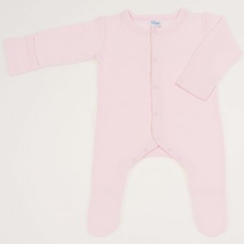 Pink long-sleeve sleep with gloves premium multilayer material with model - center-snap | liloo