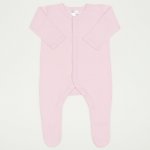 Orchid pink long-sleeve sleep & play with footies - center-snap | liloo