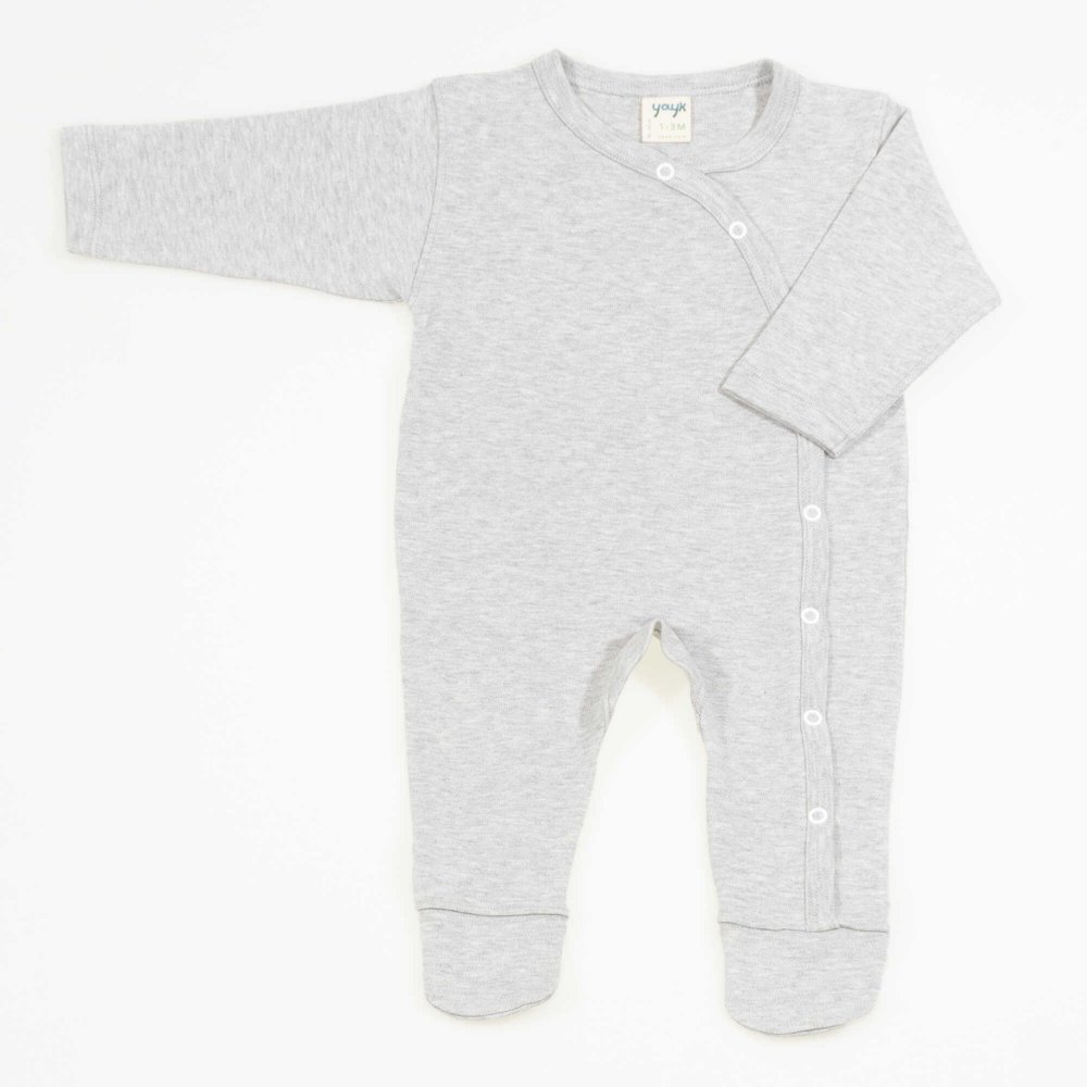 long sleeve overalls and trousers with gray organic cotton boots liloo