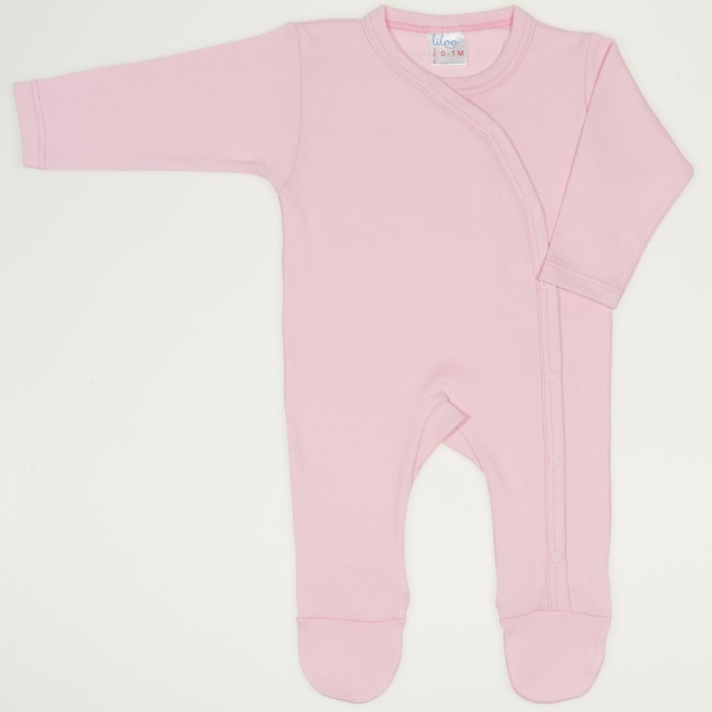 Orchid pink long-sleeve sleep & play with footies  | liloo