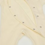 Vanilla custard long-sleeve sleep & play with footies with Sweet bee print  | liloo