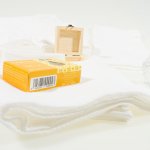 Trusou botez alb premium din muselina | liloo