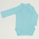 Blue radiance side-snaps long-sleeve bodysuit | liloo