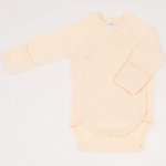 Vanilla custard side-snaps long-sleeve bodysuit with gloves | liloo