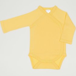 Minion yellow side-snaps long-sleeve bodysuit