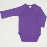 Body capse laterale maneca lunga mov deep lavender uni  | liloo