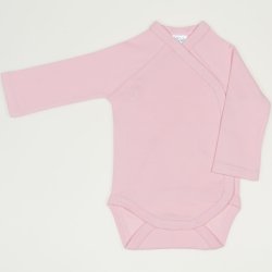 Orchid pink side-snaps long-sleeve bodysuit