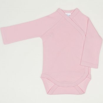 Orchid pink side-snaps long-sleeve bodysuit  | liloo